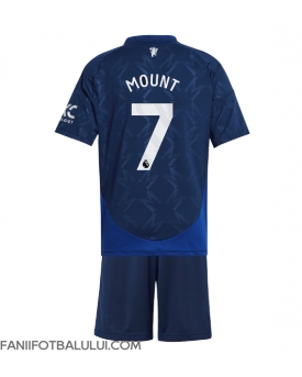 Manchester United Mason Mount #7 Echipament de Fotbal Replică 2024-25 Copii Deplasare (+ Șorturi)